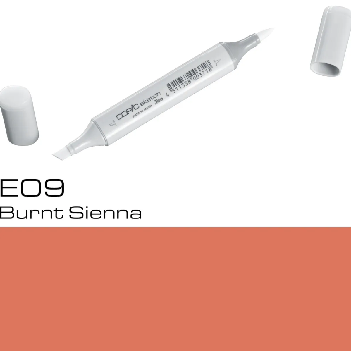 Copic Sketch E09 Burnt Sienna | Tuschpennor & Markers