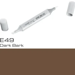 Copic Sketch E49 Dark Bark | Tuschpennor & Markers