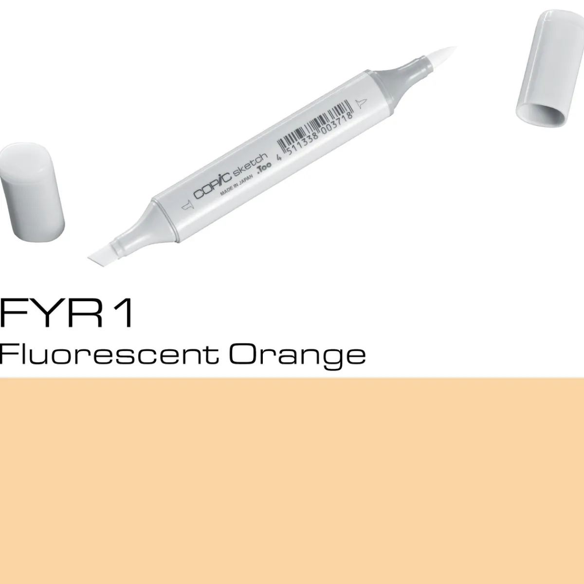 Copic Sketch FYR1 Fluo Orange | Tuschpennor & Markers