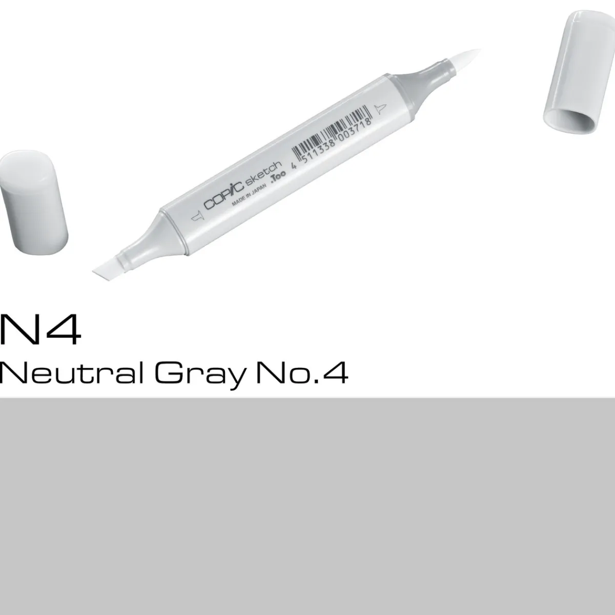 Copic Sketch N4 Neutral Gray | Tuschpennor & Markers