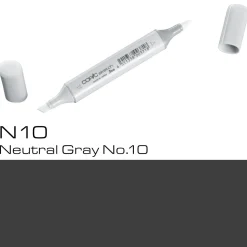 Copic Sketch N10 Neutral Gray | Tuschpennor & Markers