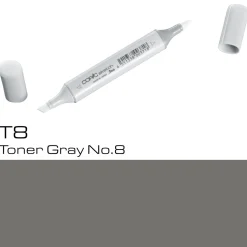 Copic Sketch T8 Toner Gray | Tuschpennor & Markers