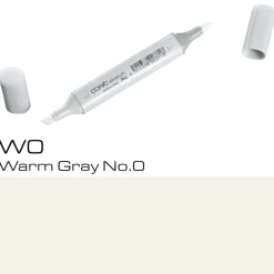 Copic Sketch W0 Warm Gray | Tuschpennor & Markers