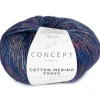 Katia Cotton Merino Tones 50g blått & lila 307