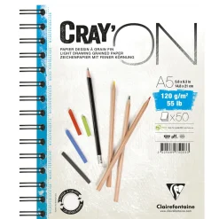 Clairefontaine Cray' ON A5 block 50 ark GF