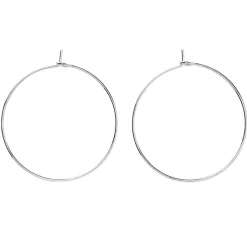Panduro Jewellery Creolringar 20mm 5par silverf.