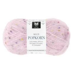 House of Yarn Dale Multi Popkorn från , 50 g puderrosa – mångsidigt effektgarn