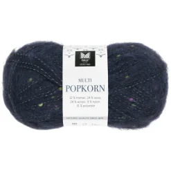 House of Yarn Dale Multi Popkorn från , 50 g ljusturkos – mångsidigt effektgarn