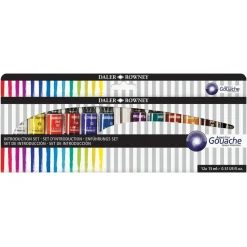 Daler-Rowney Aquafine Gouache introduktions-set med 12x15 ml gouachefärg | Gouachefärger