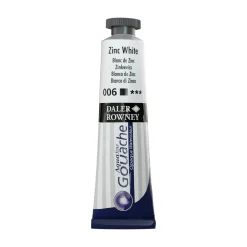 Daler-Rowney Aquafine Gouache 15 ml Zinc White 006 | Gouachefärger