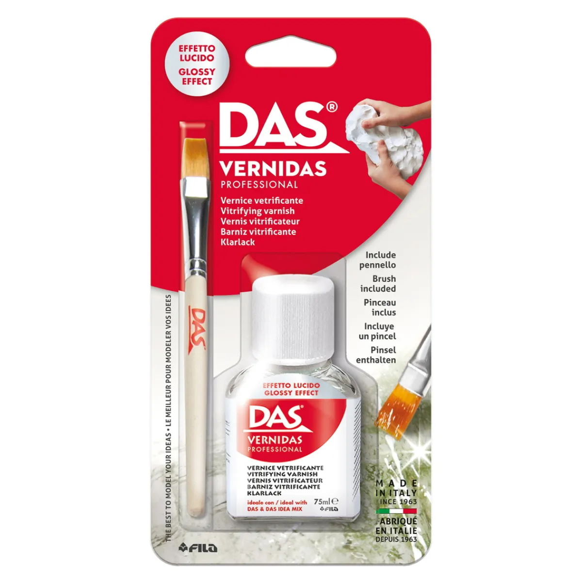 DAS Verni Varnish Professional klarlack 75 ml + pensel