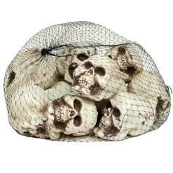 Hedlund Dödskallar döskallar till halloween, 12-pack i nät, 4,5×6×5,5 cm