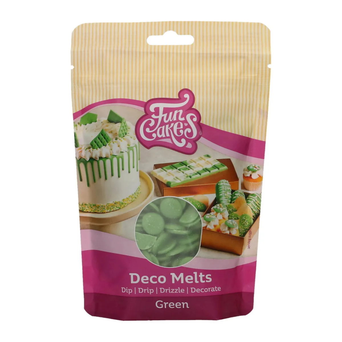 FunCakes Deco Melts tårtdekoration 250g grön