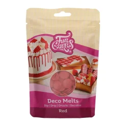 FunCakes Deco Melts tårtdekoration 250g röd | Dekor