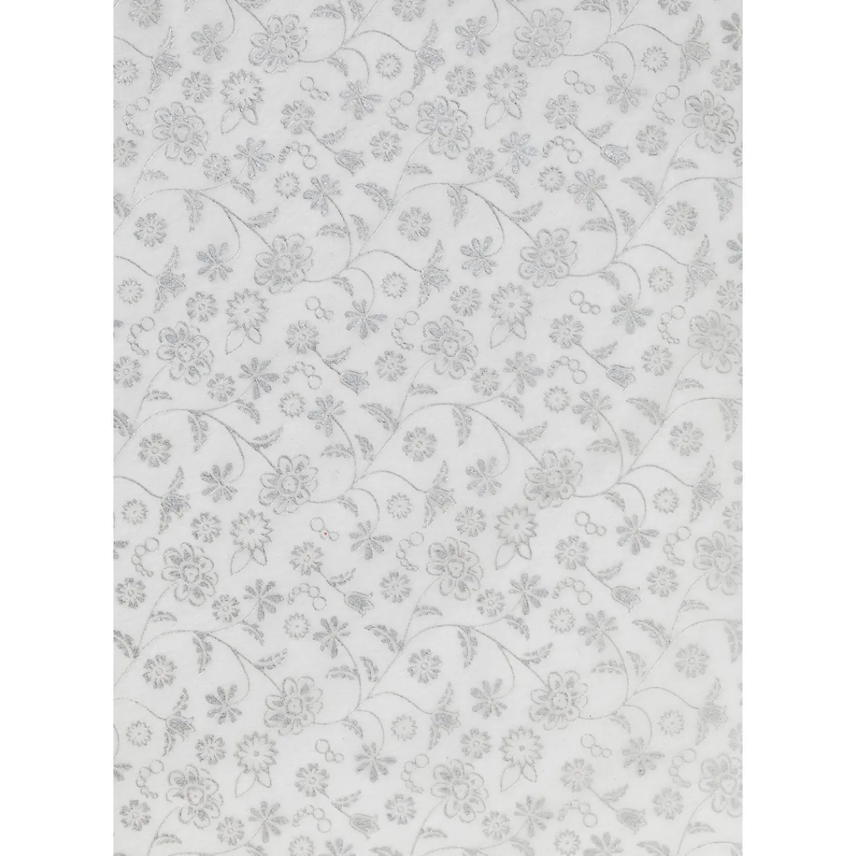 PANTONE Dekorark silverslingor vit 5p