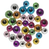 Panduro Hobby Dekorationsögon glittrande ögon av glas med glitter 32 st. Ø8/10 mm, 5 mm tjocka | Ögon & Näsor