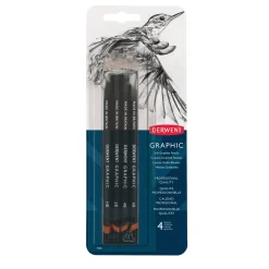 Derwent Graphic soft 4 st | Blyerts- & Grafitpennor