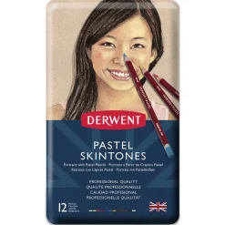 Derwent pastellpennor 12 Skin | Färgpennor