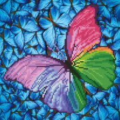 Diamond Dotz Flutter By Pink – diamond painting, 30,5×30,5 cm, 4338 dotz | Diamond Painting