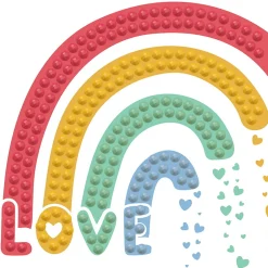 Diamond Dotz Love Rainbow – diamond painting, 7,8×7,8 cm | Diamond Painting