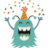 Diamond Dotz Party monster – diamond painting, 7,8×7,8 cm | Diamond Painting