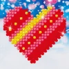 Diamond Dotz Patchwork Heart – diamond painting, 7×7 cm, 325 dotz | Diamond Painting