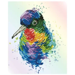 Diamond Dotz Rainbow Feathers – diamond painting, 22×27 cm, 2535 dotz | Diamond Painting