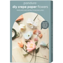 Panduro Hobby DIY-kit Blommor av kräppapper – pryd ditt hem med vackra pappersblommor!