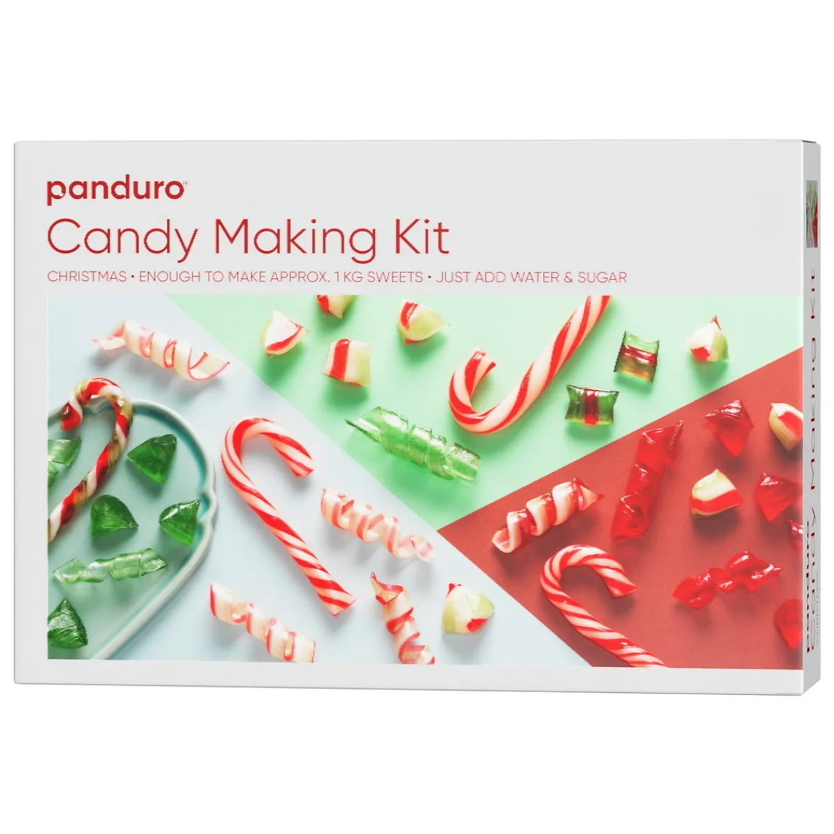 Panduro Hobby DIY-kit Candy Making Kit, gör karameller med smak av jul, äpple och pepparmynta! | Karamellsatser