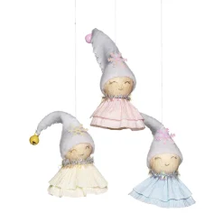 Panduro Hobby DIY-kit Dancing Xmas Gnomes, julpyssel med 6 dansanta tomtar. Längd 9 cm | Materialsatser