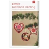Panduro Hobby DIY-kit Diamond Painting juldekorationer att hänga i julgranen, 6 st. Ø8-9 cm | Diamond Painting