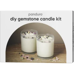 Panduro Hobby DIY-kit gemstone candle kit – väldoftande & gnistrande sojaljus av sojavax