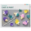 Barn Panduro Hobby DIY-Kit glassar av gips – gips, silikonform, färger och pensel
