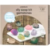 Panduro Hobby DIY-kit gör din egna ädelstensliknande tvålar i roliga färger med guldglitter | Materialsatser Tvål