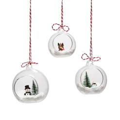 Panduro Hobby DIY-kit 3 julgranskulor av glas – pyssla & pynta julkulor