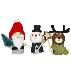 Panduro Hobby DIY-kit Merry Xmas Crew, julpyssel med julens 3 skönaste kompisar. Längd 7 cm