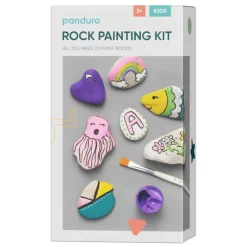 Barn Panduro Hobby DIY-kit Måla på sten - glitter
