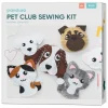 Barn Panduro Hobby DIY-kit Pet Club – sy 6 st. kawaii katter och söta hundar av filt!