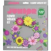 Barn Panduro Hobby Diy-kit pyssla en färgglad blomsterkrans av funky foam & pärlor! Ø30 cm
