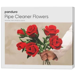 Panduro Hobby DIY-kit Skapa 4 vackra rosor & 2 rosenknoppar av piprensare