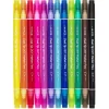 Creative Colors Dot markers 12-pack, tuschpennor med två spetsar – vanlig och rund prickspets | Barn Barnpennor