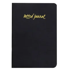 Panduro Design Dotted Journal A5 Black (148×210 mm) – en planner med nattsvarta sidor / gråa prickar