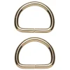 Panduro Hobby D-ring 2-pack – 34×28 mm, guldfärgad. Max rembredd 30 mm