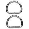 Panduro Hobby D-ring 2-pack – 34×28 mm, silverfärgad. Max rembredd 30 mm | Väsktillbehör
