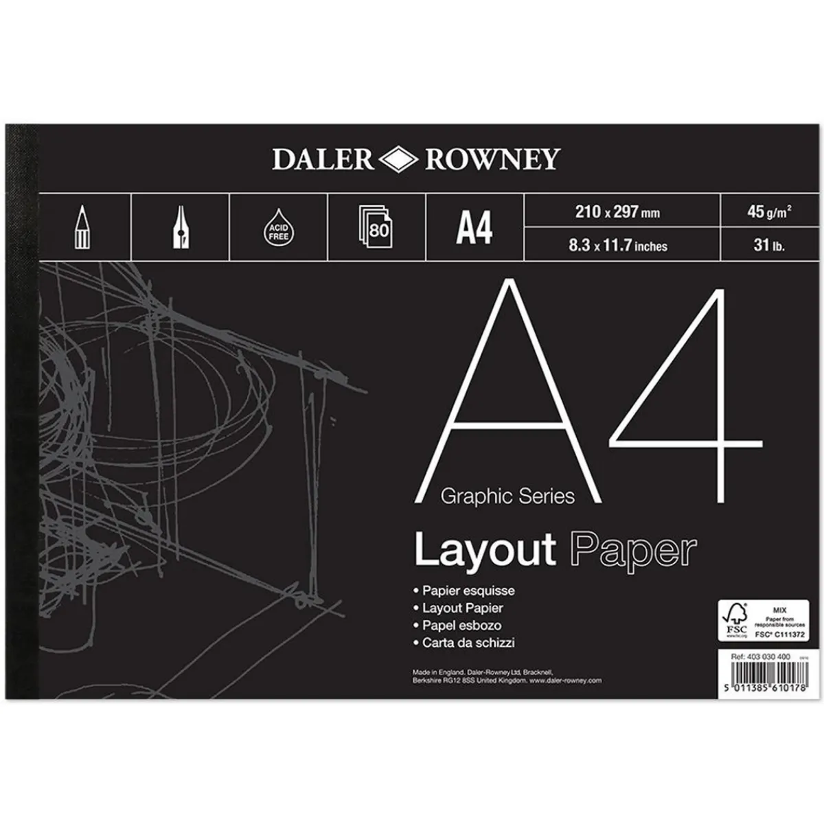 Daler-Rowney DR Layoutblock 45g A4