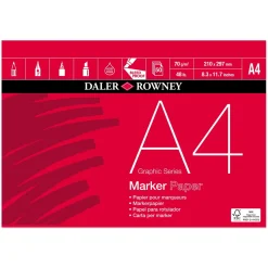 Daler-Rowney DR Marker Paper 70g A4 | Block