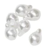 Panduro Jewellery Droppformade akrylpärlor med en look av sötvattenspärlor 15x20 mm 6 st | Akrylpärlor