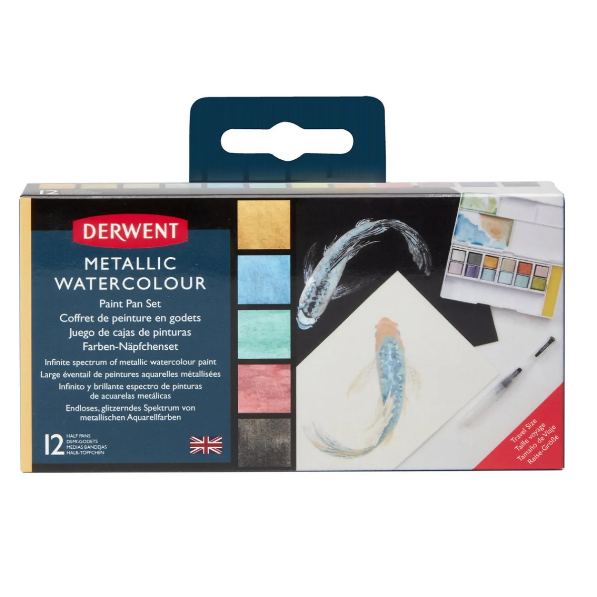 Derwent DW metallic paint pan set | Akvarell- & Vattenfärger