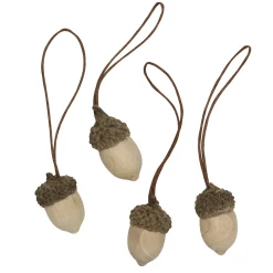 Panduro Hobby Ekollon hänge med snöre – 24 st. Längd 30 mm, Ø20–25 mm