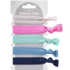 Panduro Jewellery Elastiska band Colourful, 5 st. i olika utförande 24–25 cm långa, 2 cm breda | Håraccessoarer